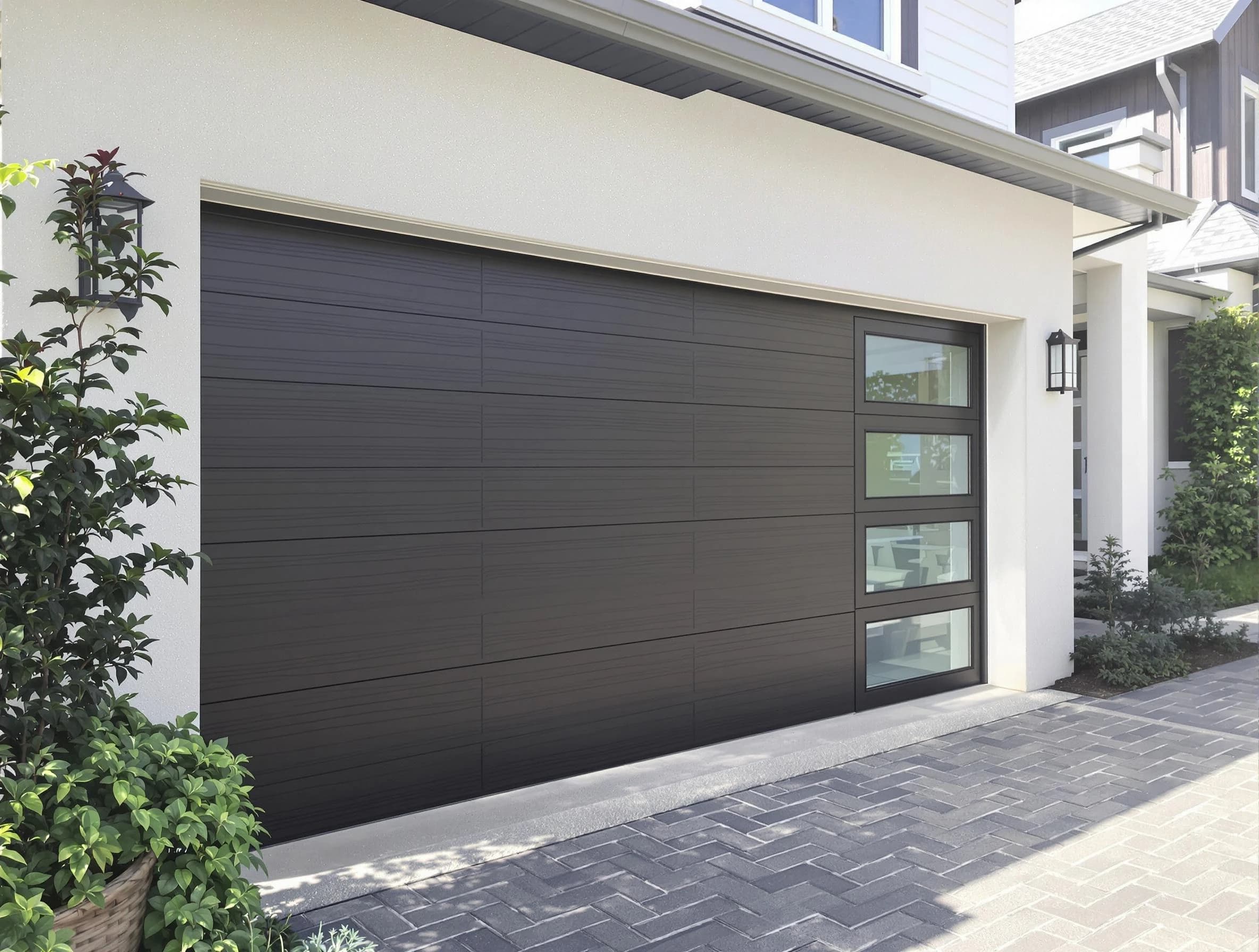 Custom garage door installation by Midfield Garage Door Repair in Midfield