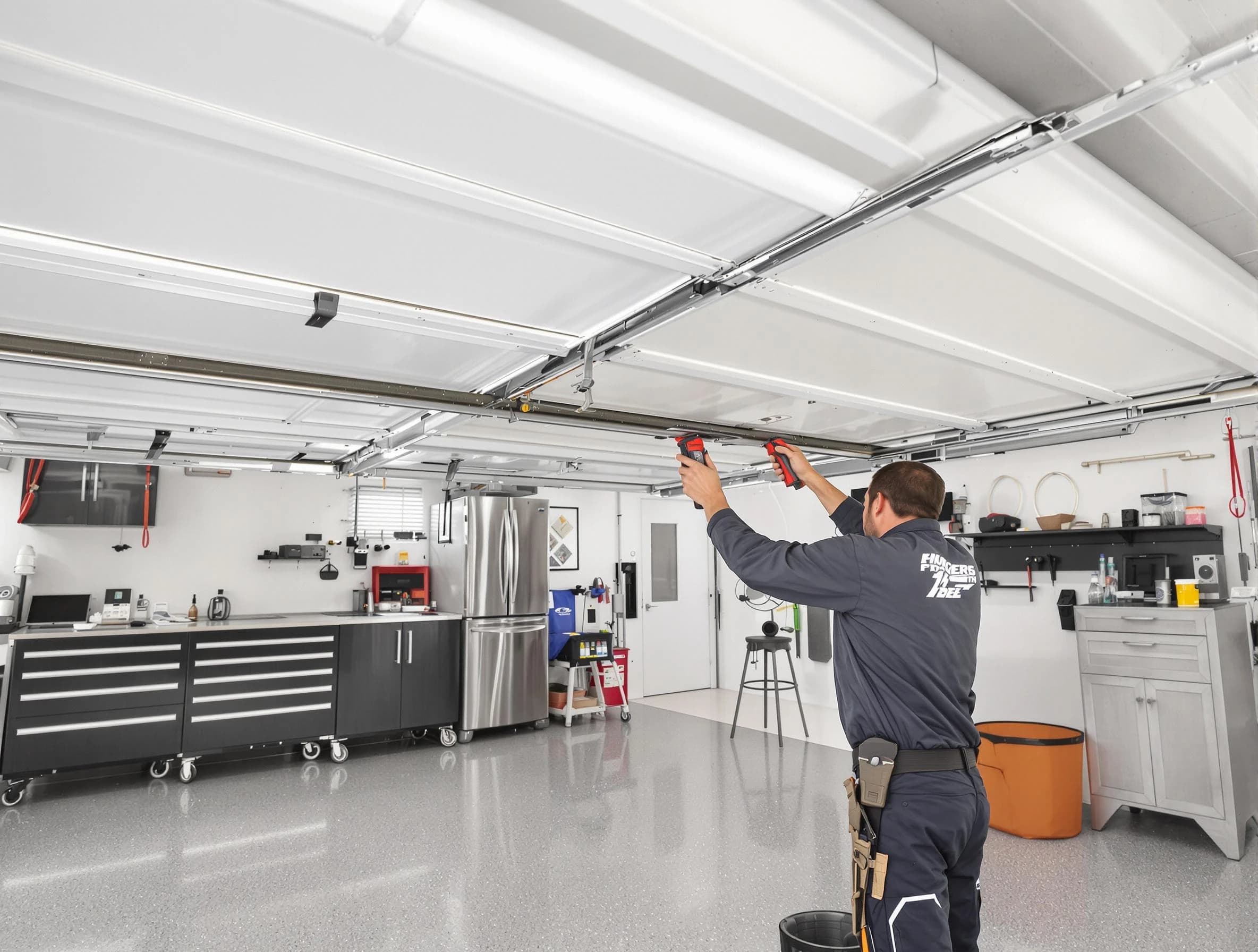 Overhead garage door repair service by Midfield Garage Door Repair in Midfield