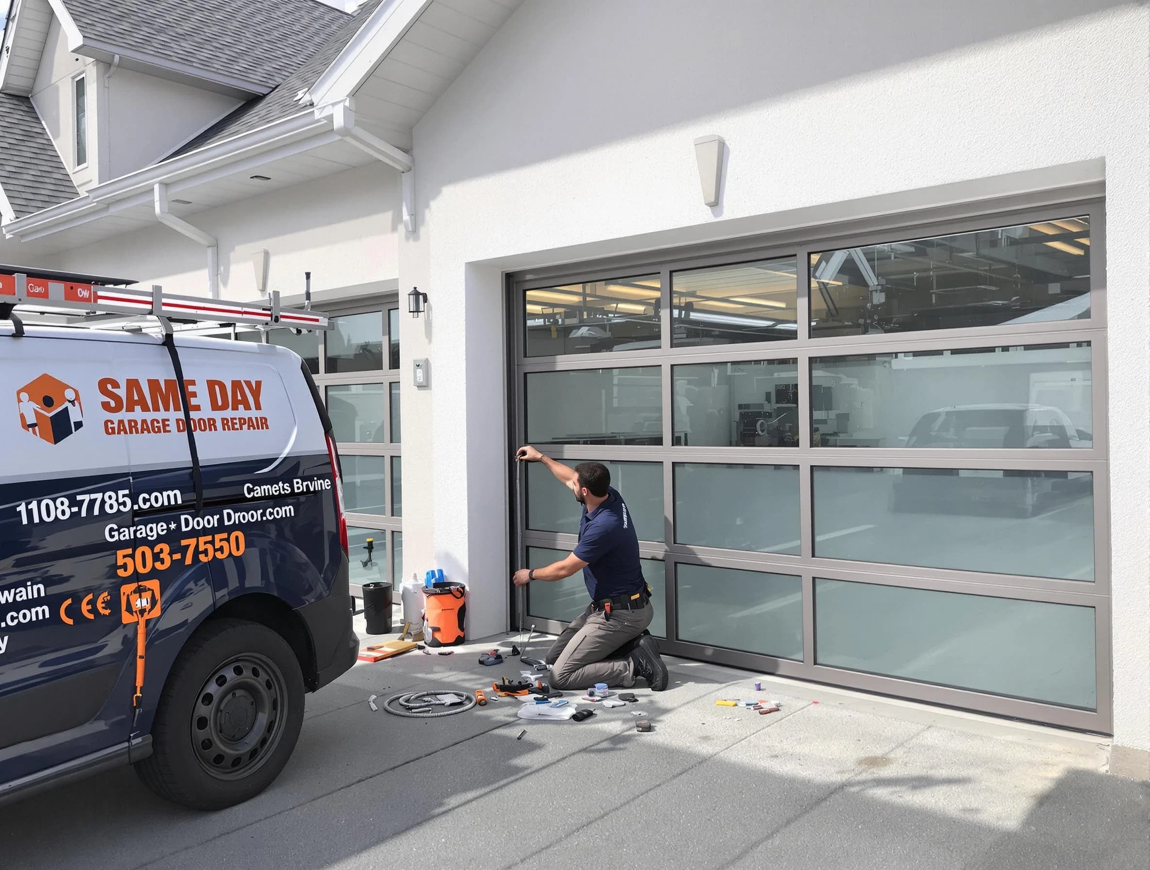 Same-day garage door repair service by Midfield Garage Door Repair in Midfield