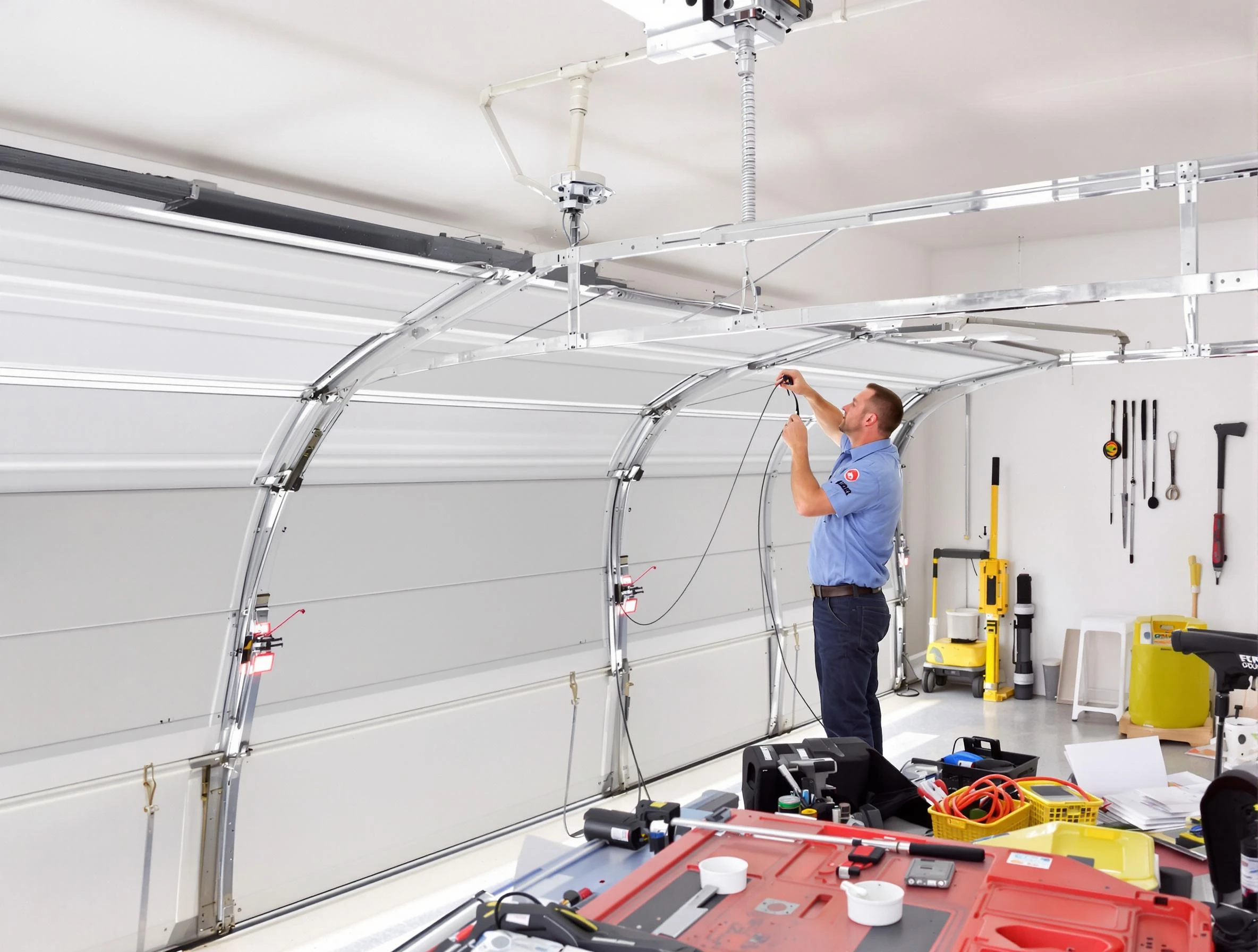 Garage door cable repair service by Midfield Garage Door Repair in Midfield