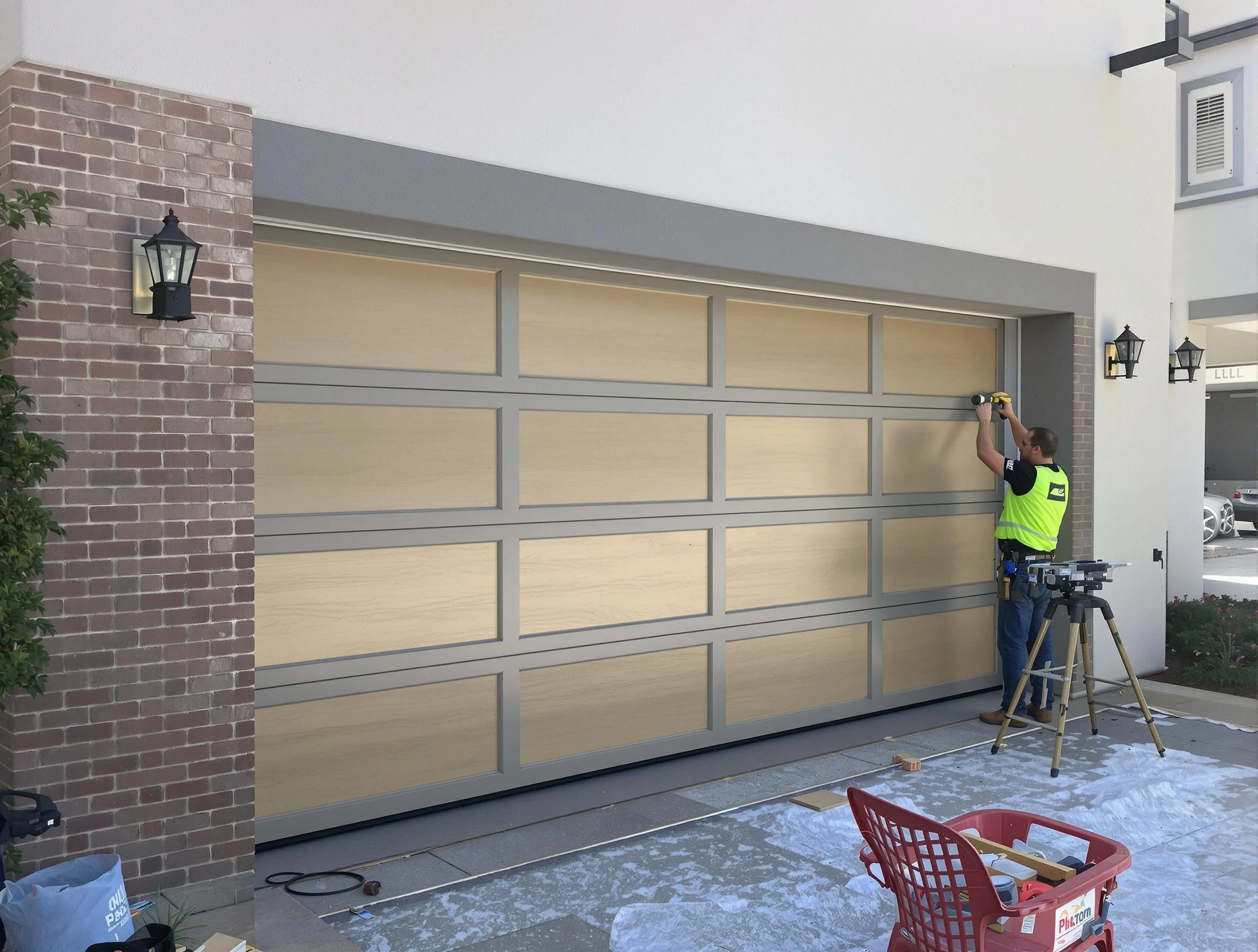 Garage door replacement service by Midfield Garage Door Repair in Midfield