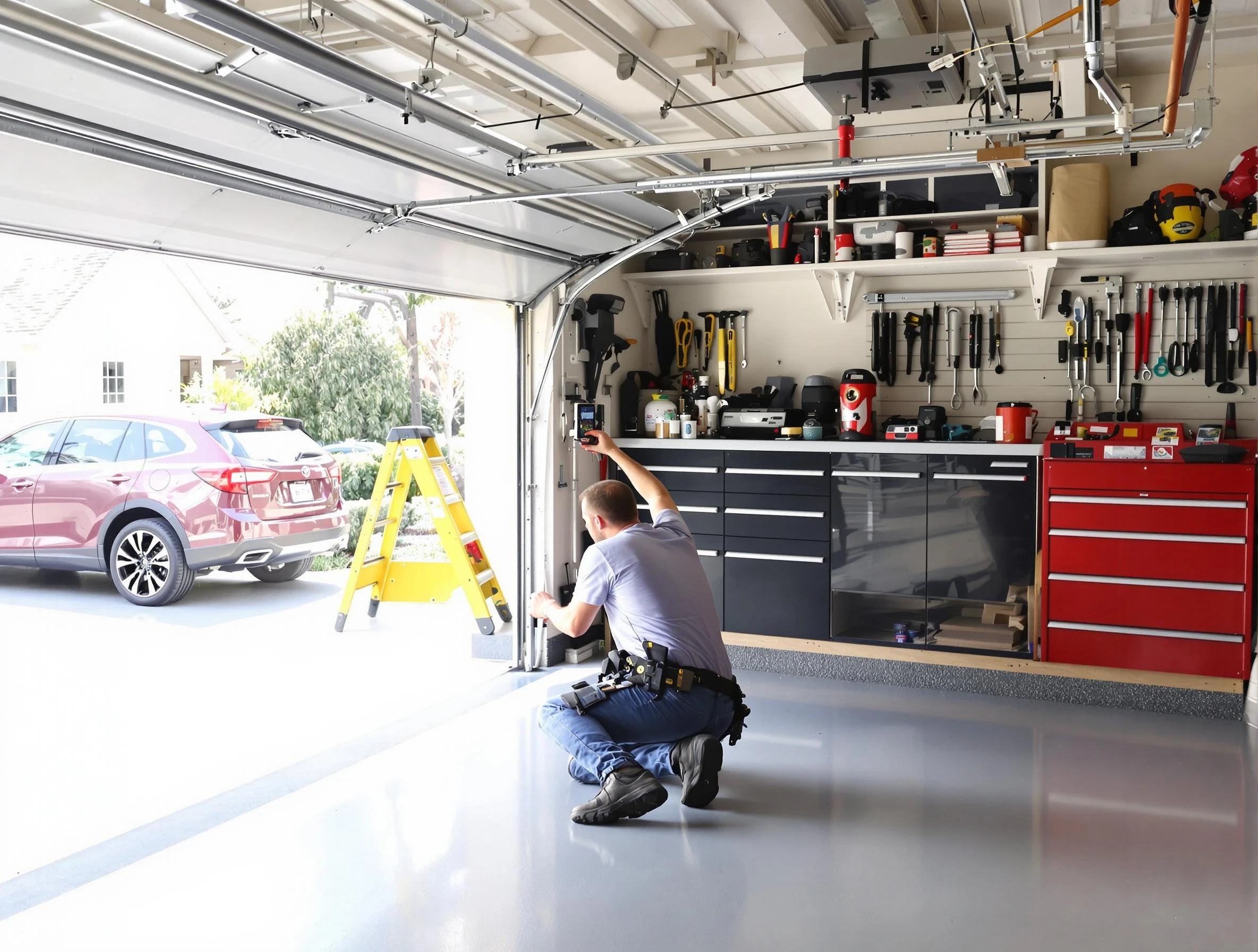 Local garage door repair service by Midfield Garage Door Repair in Midfield