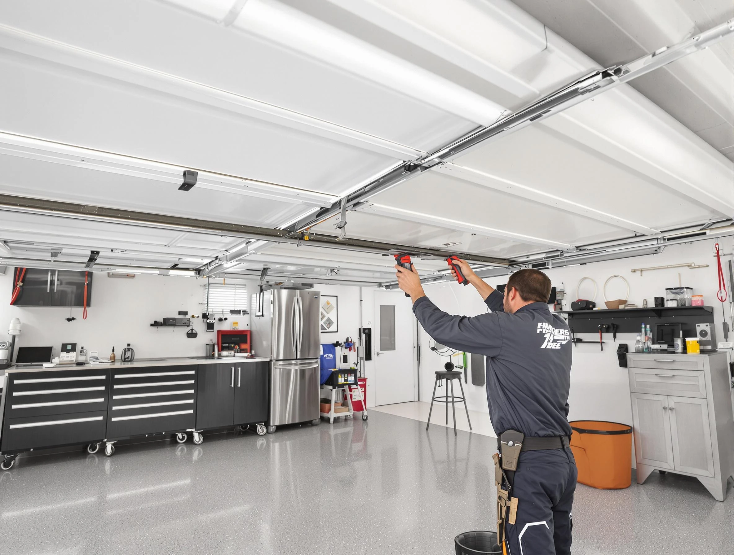 Overhead garage door repair service by Midfield Garage Door Repair in Midfield