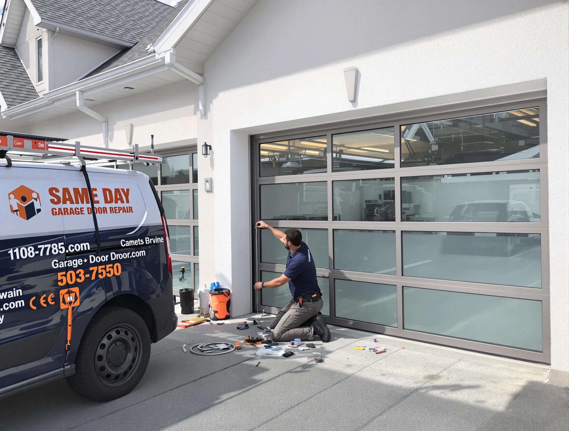 Same-day garage door repair service by Midfield Garage Door Repair in Midfield